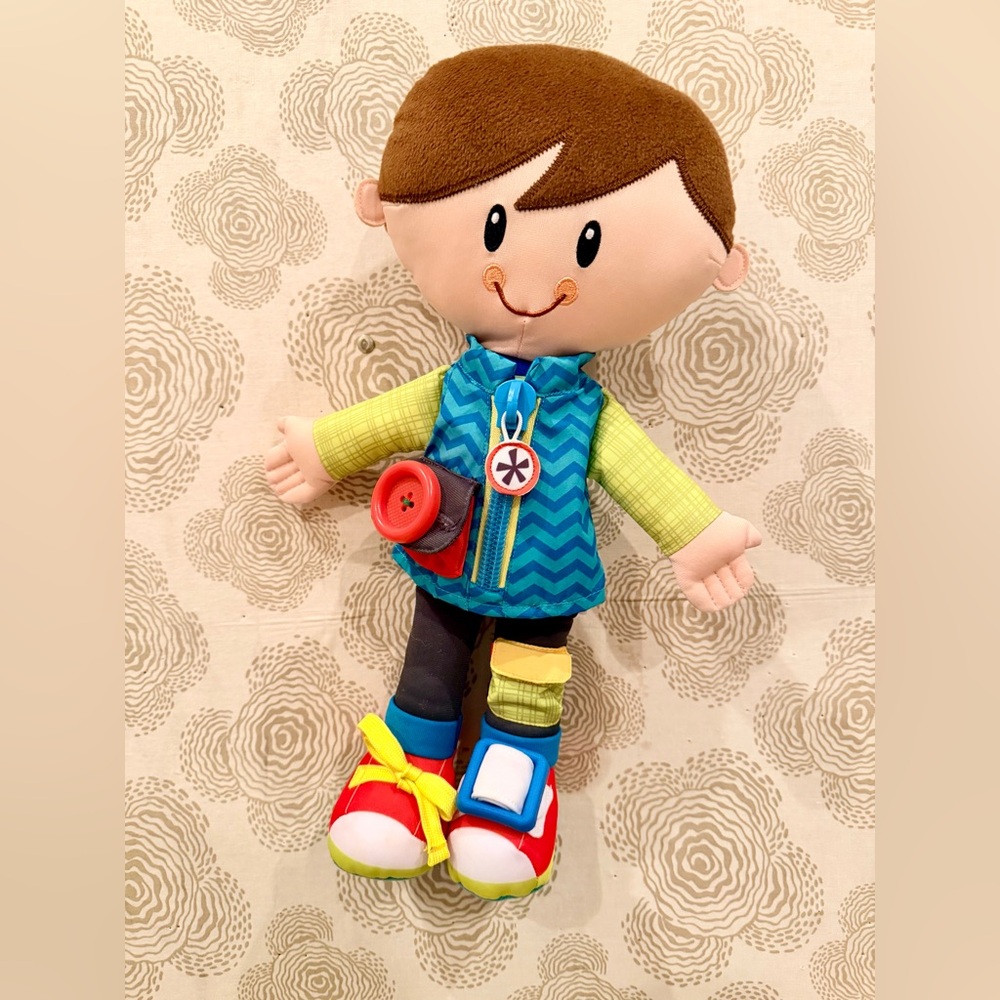 Playskool Dressy Kids Boy Activity Plush Stuffed Doll